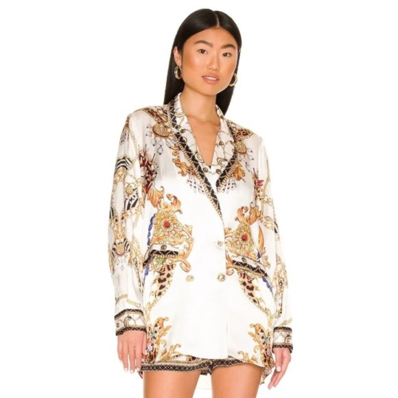 Camilla Double Breasted Silk Jacket in Reign Supreme size small NWT - Picture 4 of 10